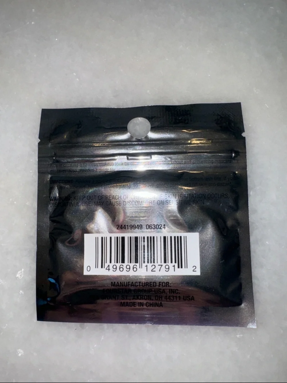 NWT - b.color Eyeshadow Guards - White/Pink Accents (Set of 10) SEALED